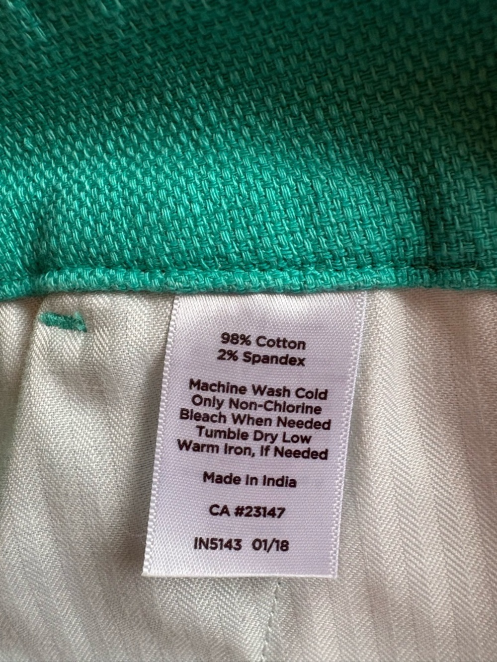 Talbots Green Scalloped Hem Shorts - Picture 4 of 4